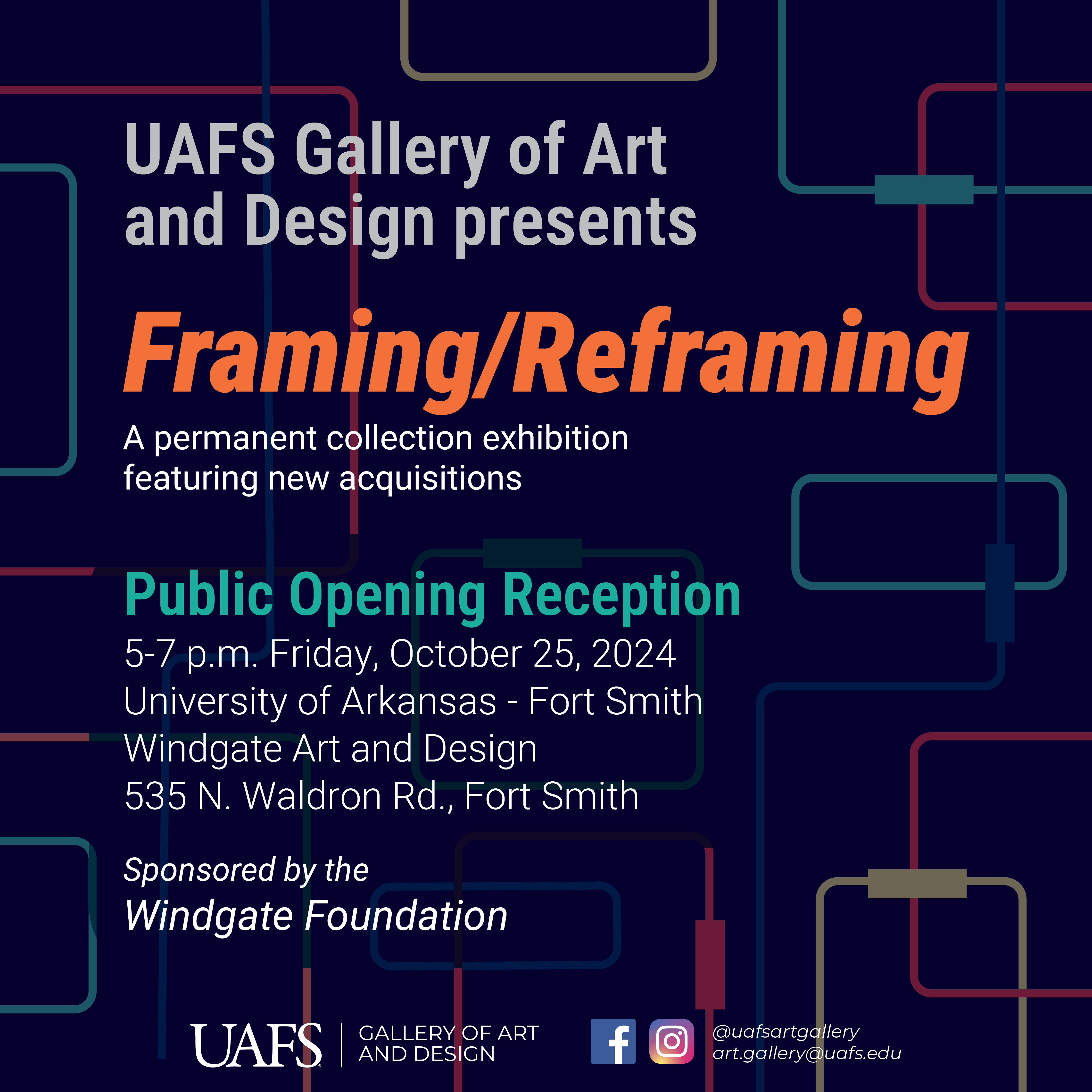 Framing/Reframing exhibition poster