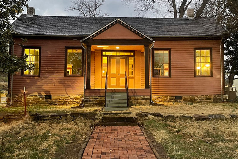 Willhaf House at night