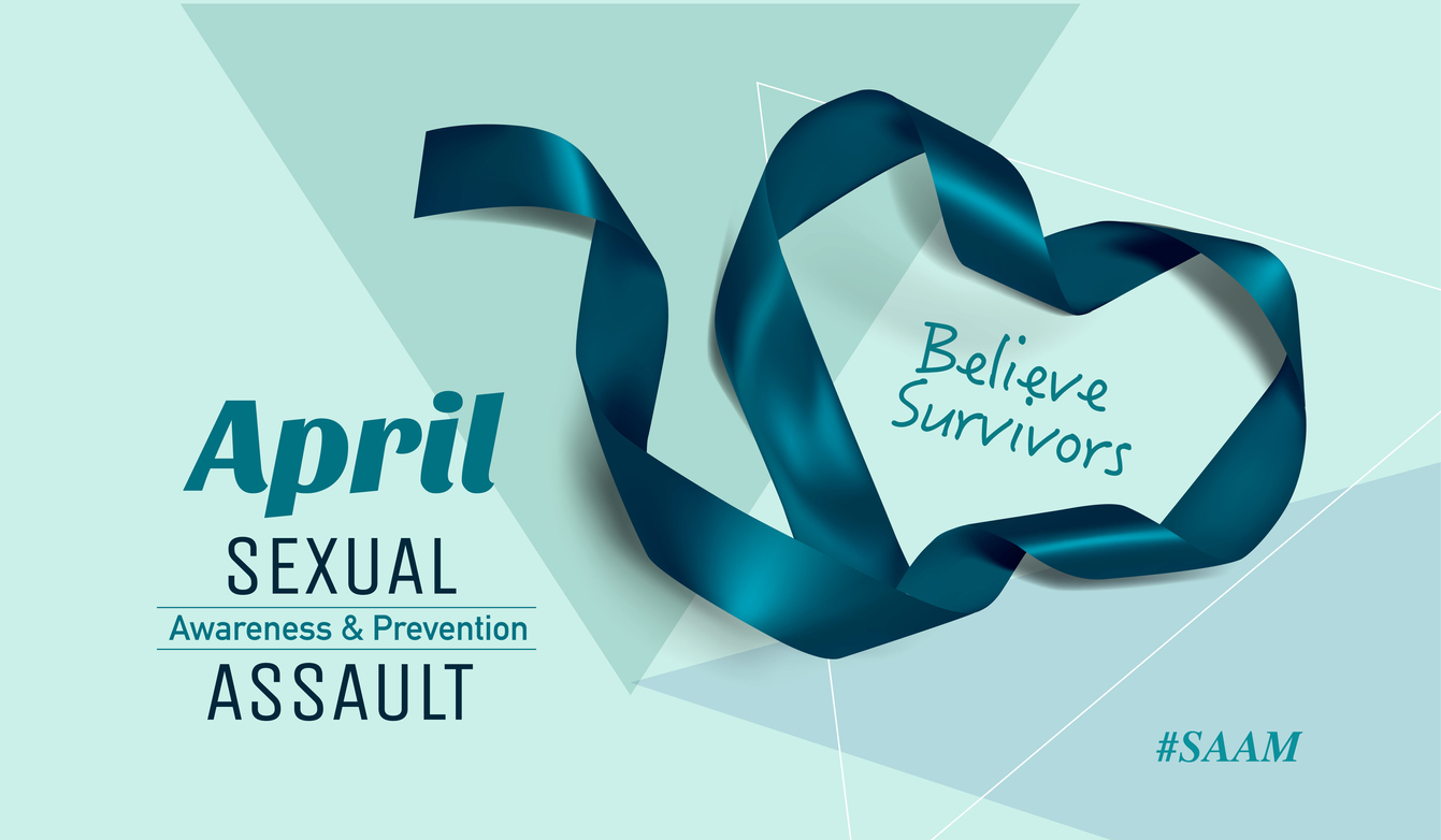 Sexual Assault Awareness Month ribbon