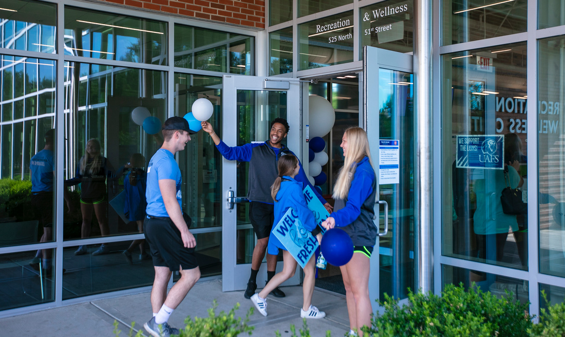 RAWC employees welcome students to the RAWC