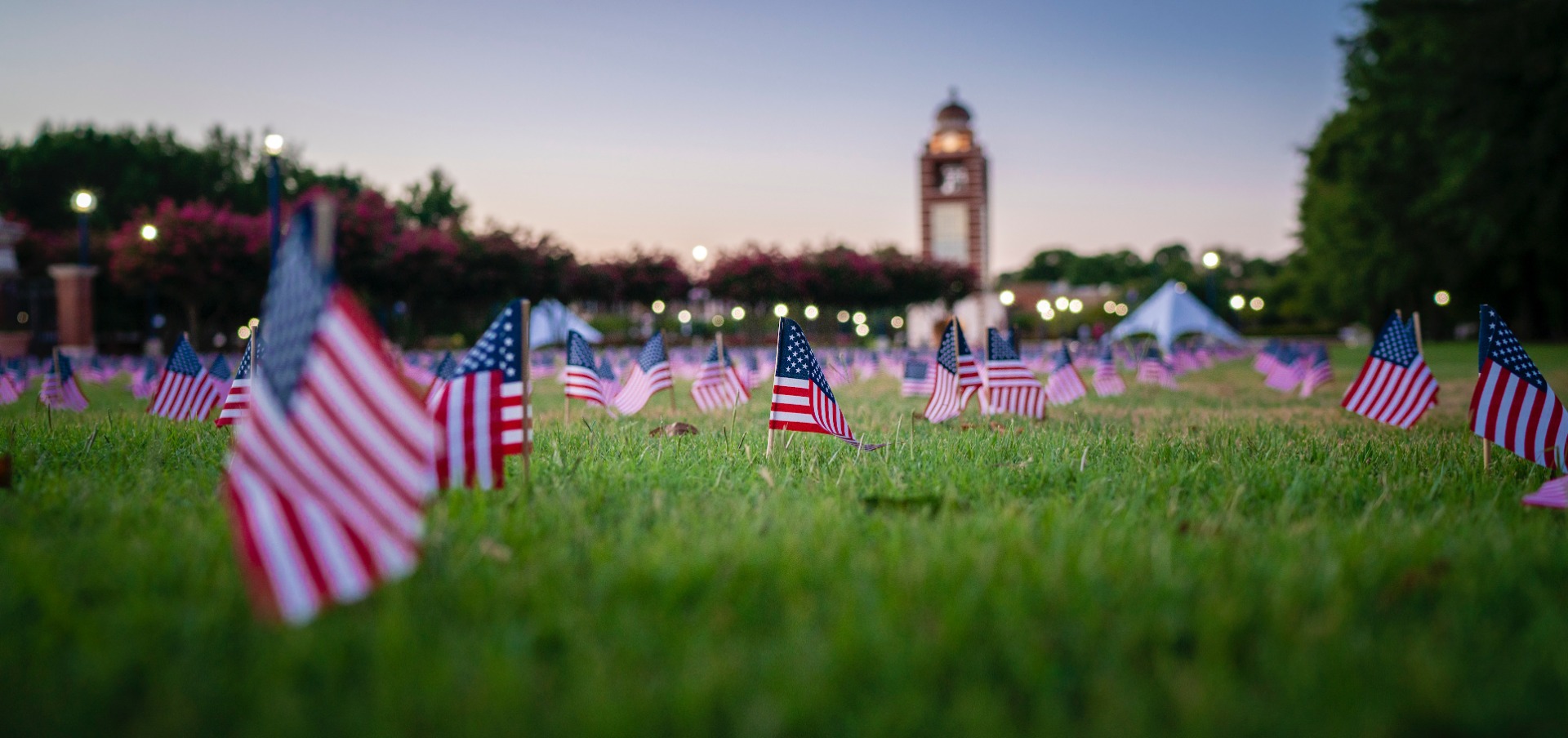 Flags on the UAFS green