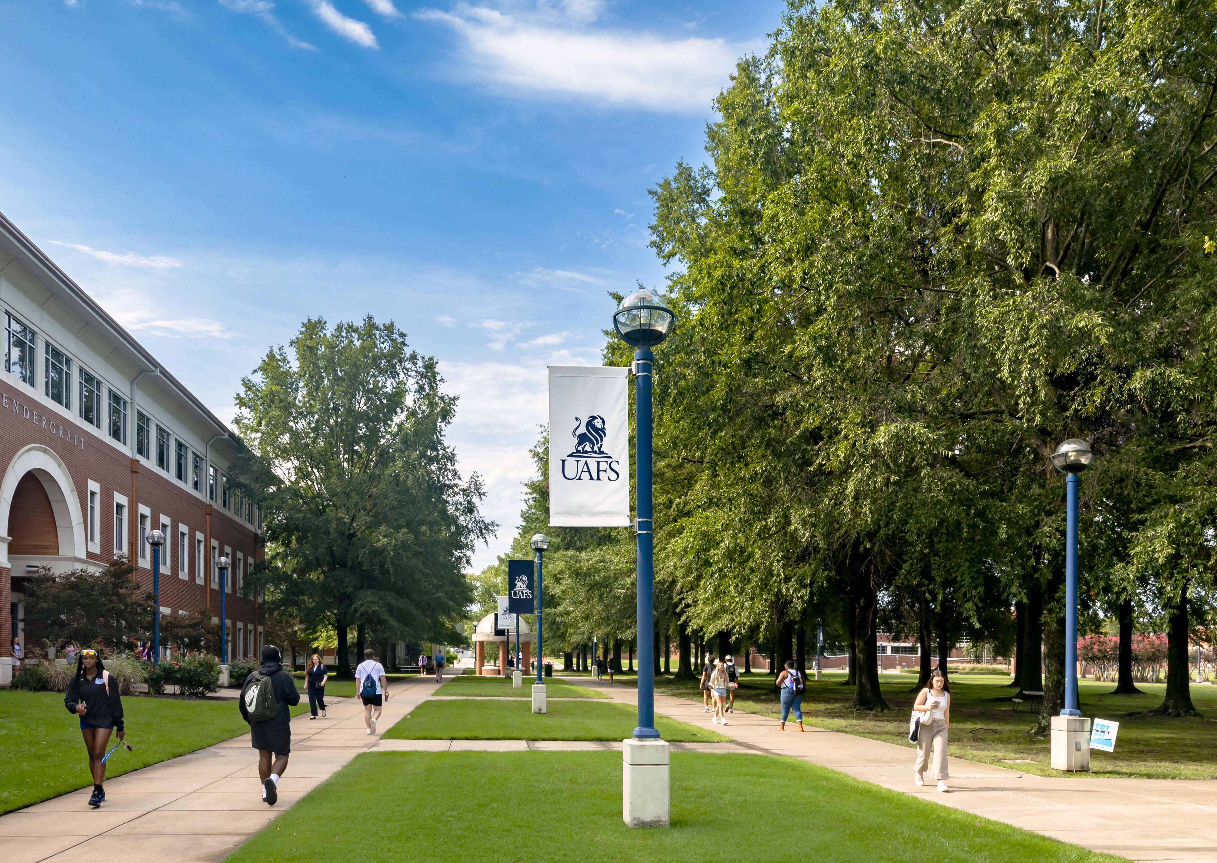 UAFS on the first day of class 2024.