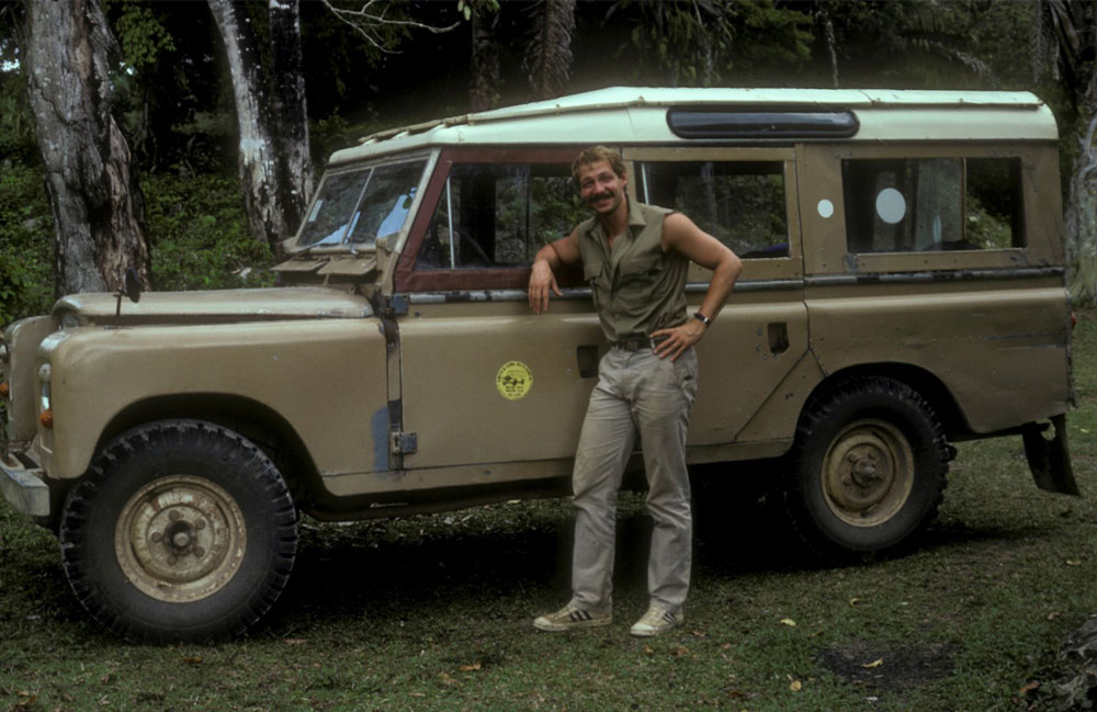 Preston in Belize for fieldwork while working as a professor at UALR 