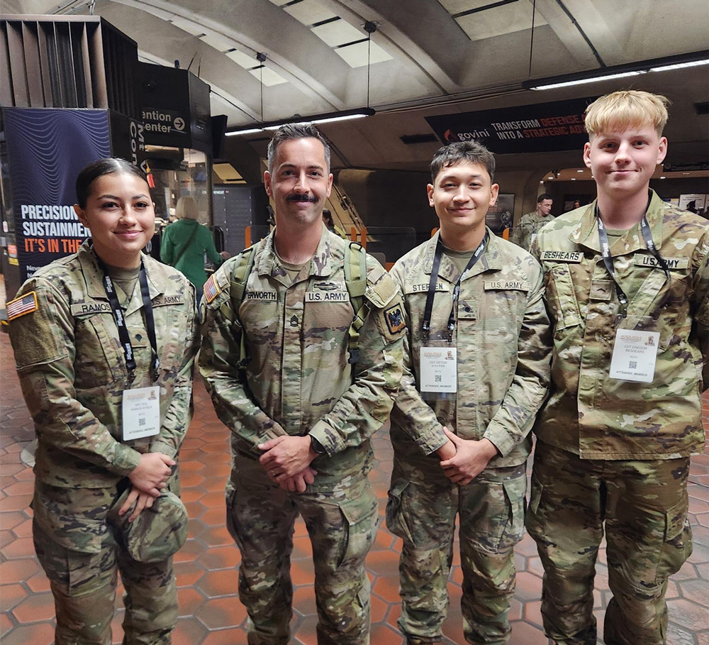 From left: Cadets Ramos, Steffen, and Beshears. Courtesy Lion Company