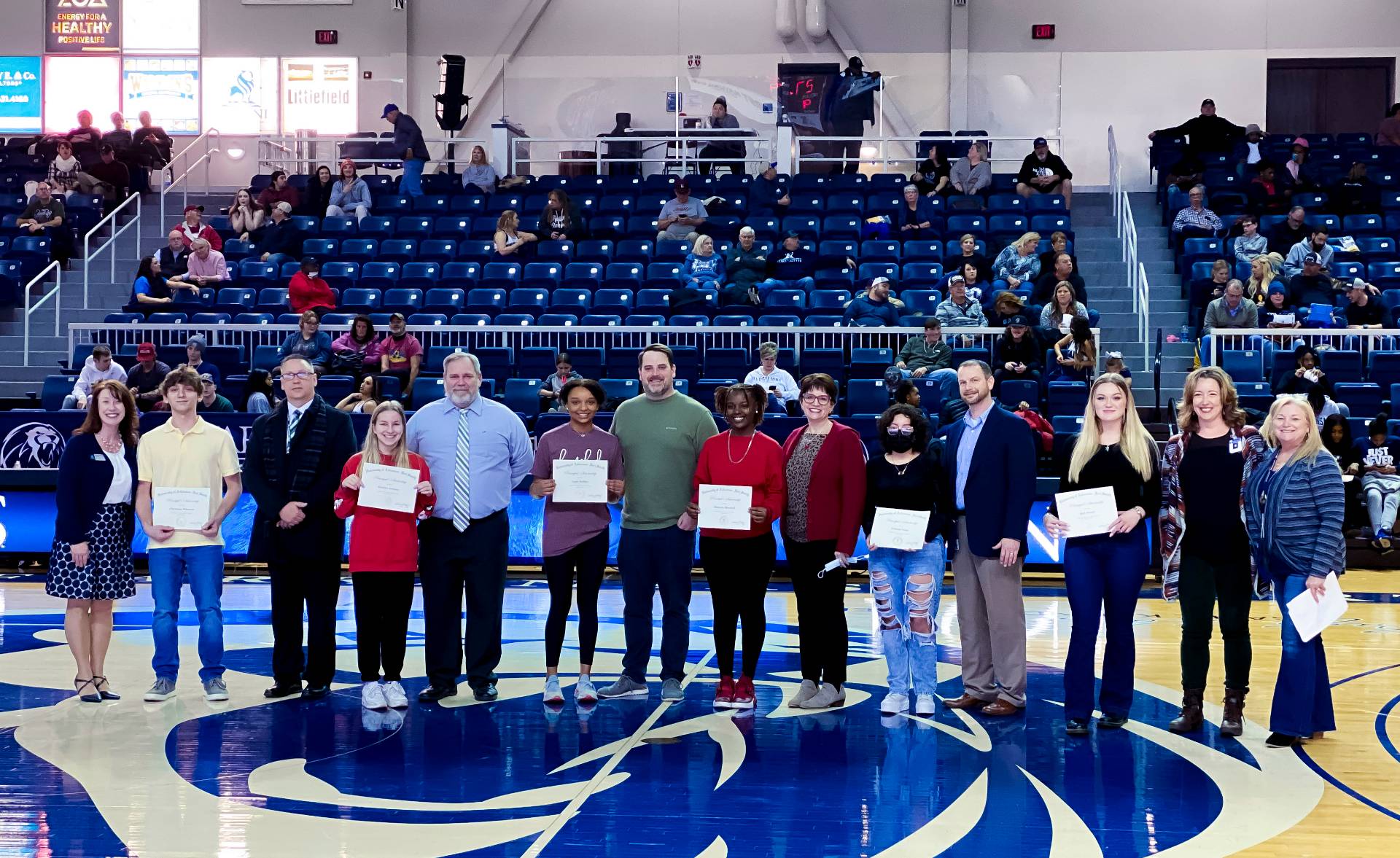 Students accepting scholarships